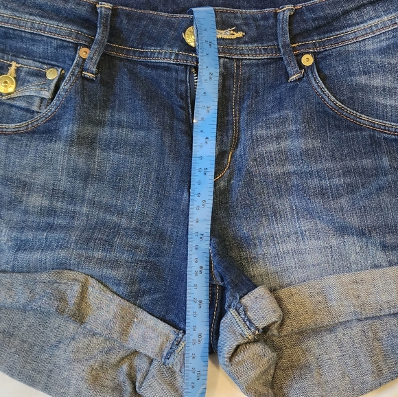 EUC H&M & Denim Jeans Shorts Folded Hem Size 8 - Picture 9 of 9